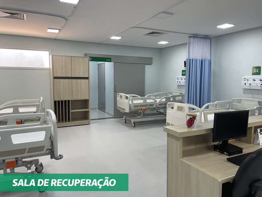 Setor de Hemodinâmica no Hospital Unimed